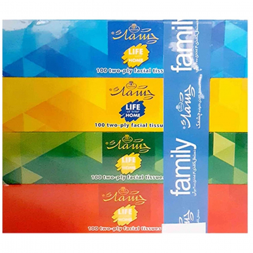 بسته 4 عددی دستمال کاغذی 2 لایه چشمک 100 برگ